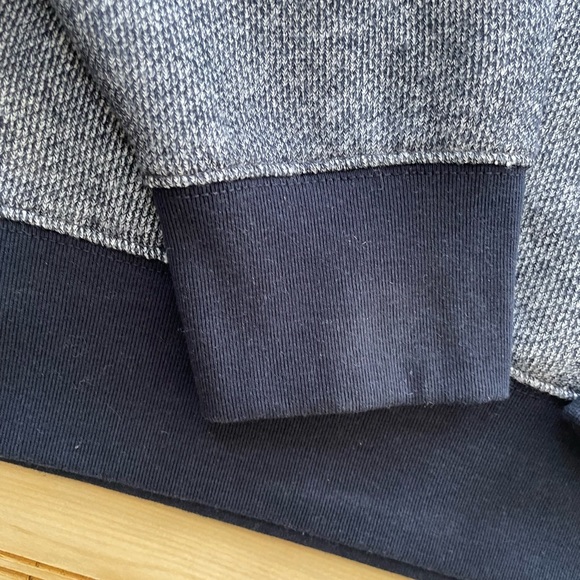 Men’s J. Crew Factory Navy Crewneck Sweatshirt Size L - Picture 2 of 6